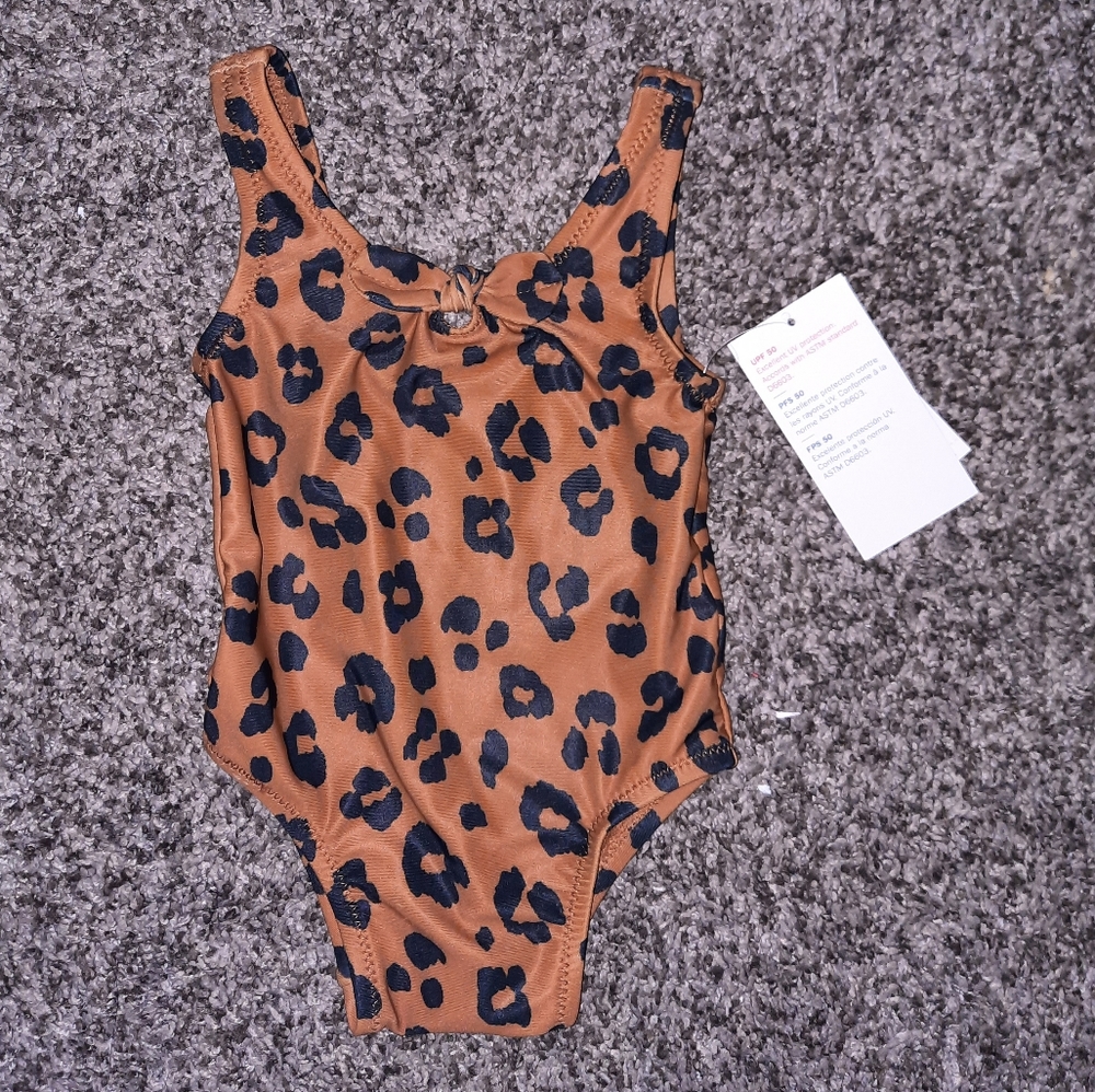 Old Navy infant leopard swimsuit